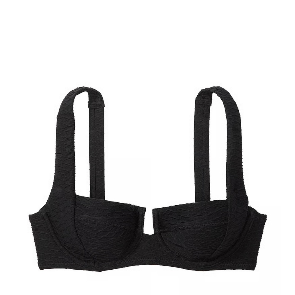 NEW with tags! Victoria’s Secret 42DD Black Mix & Match Full Coverage Bikini Top